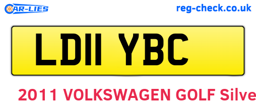 LD11YBC are the vehicle registration plates.