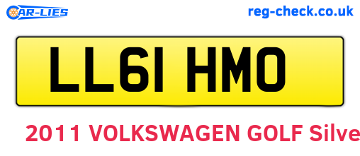 LL61HMO are the vehicle registration plates.