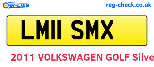 LM11SMX are the vehicle registration plates.