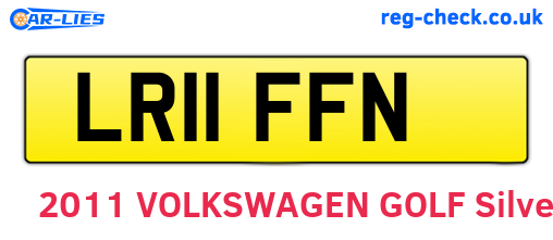 LR11FFN are the vehicle registration plates.