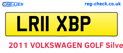 LR11XBP are the vehicle registration plates.