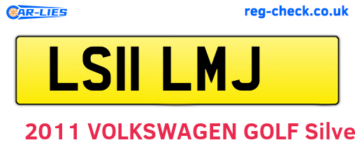 LS11LMJ are the vehicle registration plates.