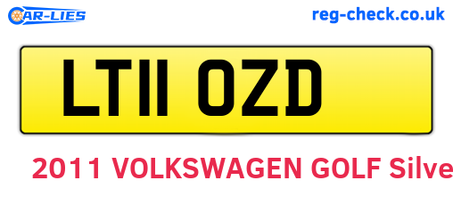 LT11OZD are the vehicle registration plates.