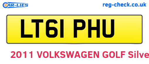 LT61PHU are the vehicle registration plates.