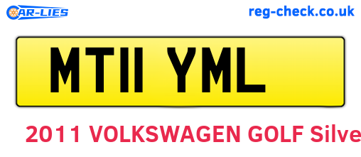 MT11YML are the vehicle registration plates.