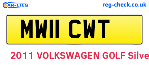 MW11CWT are the vehicle registration plates.
