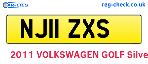 NJ11ZXS are the vehicle registration plates.
