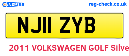 NJ11ZYB are the vehicle registration plates.