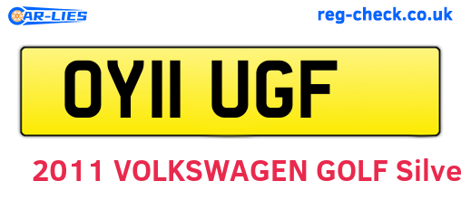 OY11UGF are the vehicle registration plates.