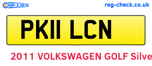 PK11LCN are the vehicle registration plates.