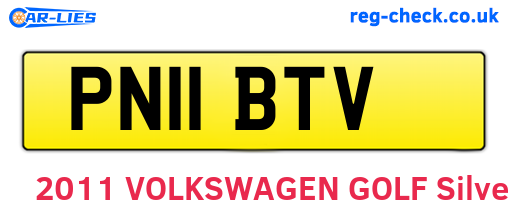 PN11BTV are the vehicle registration plates.