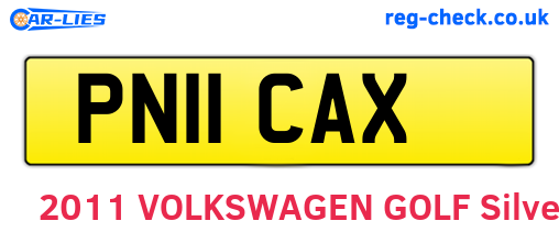 PN11CAX are the vehicle registration plates.