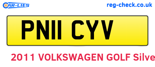 PN11CYV are the vehicle registration plates.