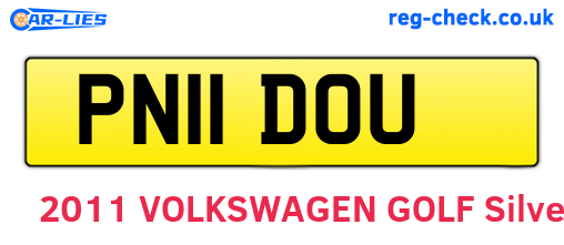 PN11DOU are the vehicle registration plates.
