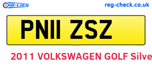 PN11ZSZ are the vehicle registration plates.