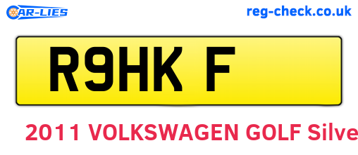 R9HKF are the vehicle registration plates.