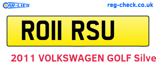 RO11RSU are the vehicle registration plates.