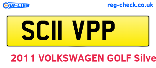 SC11VPP are the vehicle registration plates.