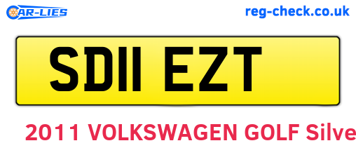 SD11EZT are the vehicle registration plates.