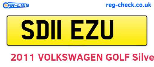 SD11EZU are the vehicle registration plates.