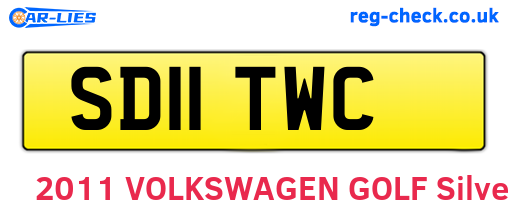 SD11TWC are the vehicle registration plates.