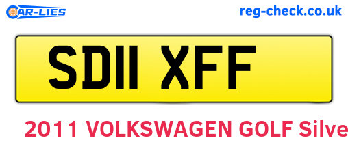 SD11XFF are the vehicle registration plates.