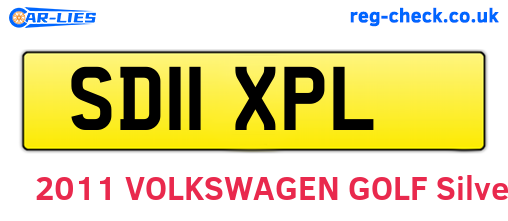 SD11XPL are the vehicle registration plates.