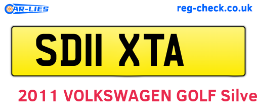 SD11XTA are the vehicle registration plates.