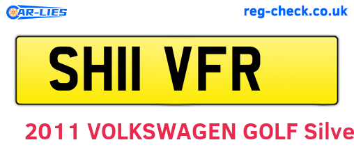 SH11VFR are the vehicle registration plates.