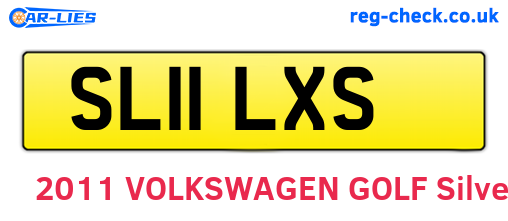 SL11LXS are the vehicle registration plates.