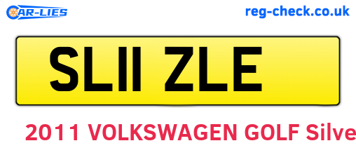 SL11ZLE are the vehicle registration plates.