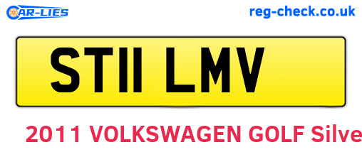 ST11LMV are the vehicle registration plates.