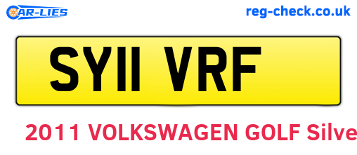 SY11VRF are the vehicle registration plates.