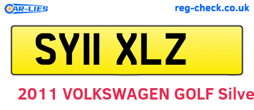 SY11XLZ are the vehicle registration plates.
