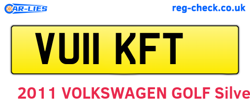 VU11KFT are the vehicle registration plates.