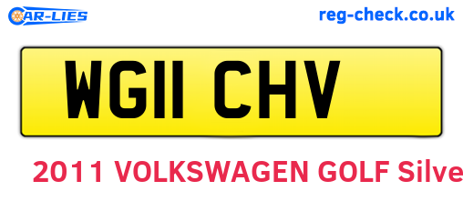 WG11CHV are the vehicle registration plates.