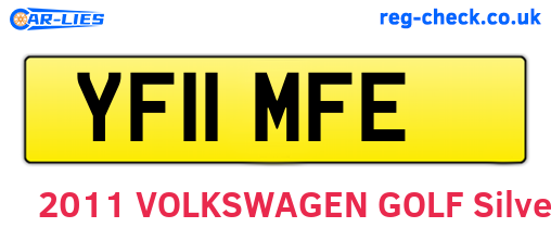 YF11MFE are the vehicle registration plates.