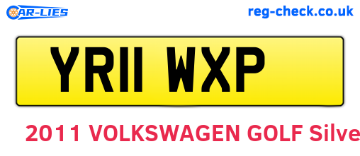 YR11WXP are the vehicle registration plates.