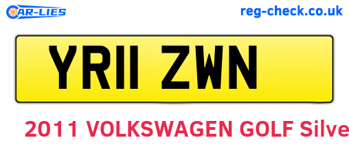 YR11ZWN are the vehicle registration plates.