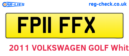 FP11FFX are the vehicle registration plates.