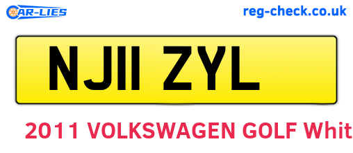 NJ11ZYL are the vehicle registration plates.