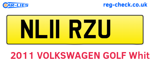 NL11RZU are the vehicle registration plates.