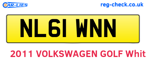 NL61WNN are the vehicle registration plates.