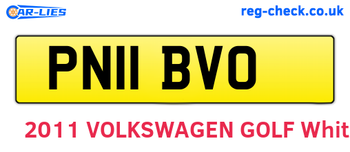 PN11BVO are the vehicle registration plates.