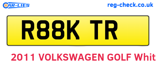 R88KTR are the vehicle registration plates.