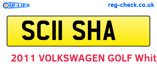 SC11SHA are the vehicle registration plates.