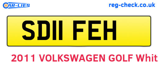 SD11FEH are the vehicle registration plates.