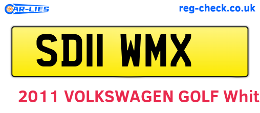 SD11WMX are the vehicle registration plates.