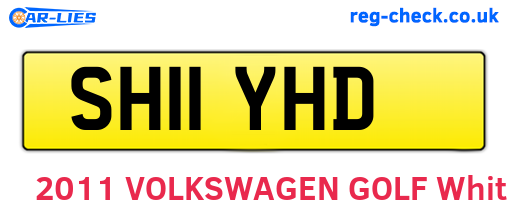 SH11YHD are the vehicle registration plates.