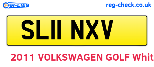 SL11NXV are the vehicle registration plates.